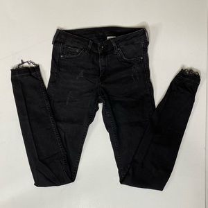 H&M low rise black jeans